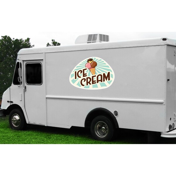 Signmission Safety Sign, 9 in Height, Vinyl, 6 in Length, Ice Cream 3, D-DC-12-Ice Cream 3 D-DC-12-Ice Cream 3 - main